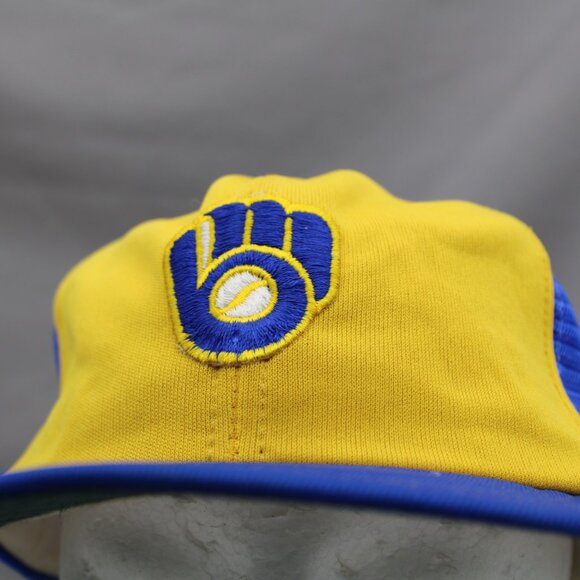 Milwaukee Btewers Hat (VTG) - 2 Tone Trucker by Annco - Adult Snapback - Picture 2 of 9